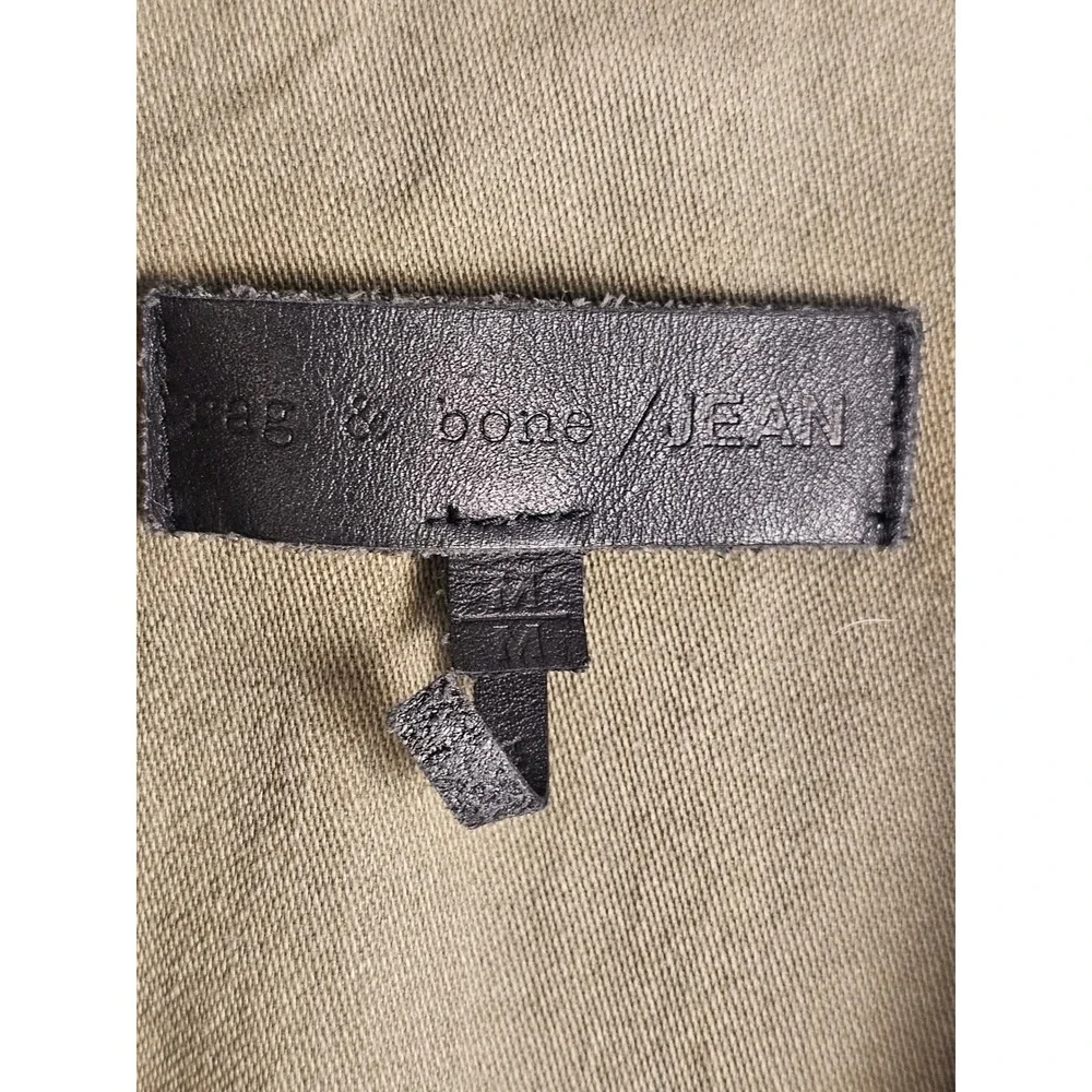 Rag & Bone Jean Womens Khaki Green Utility Vest Medium - Picture 4 of 5